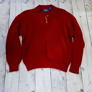 Rafferty Sport Red Sweater size large